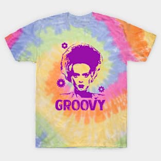 BRIDE OF FRANKENSTEIN - Groovy tie dye T-Shirt